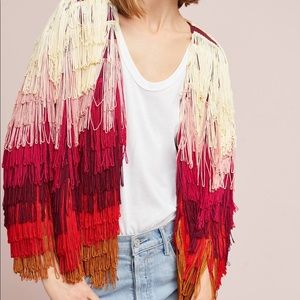 Anthropologie fringe jacket Clearance